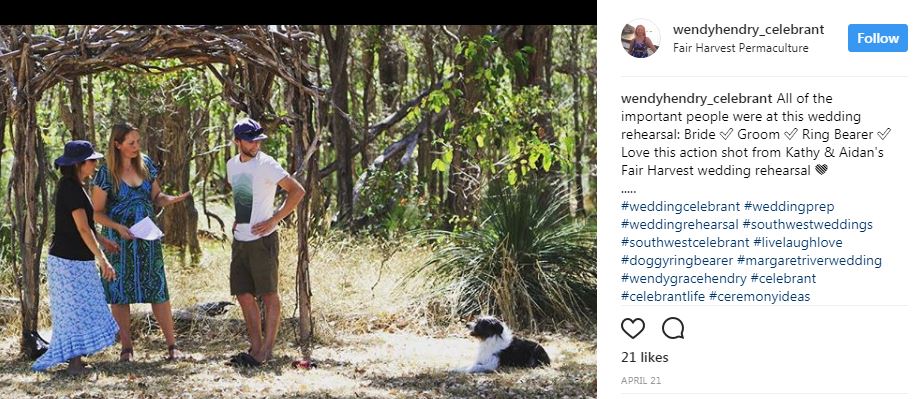 Fairharvest wedding rehearsal Insta