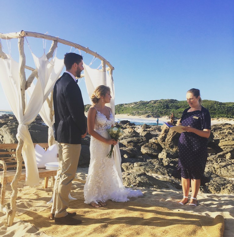 Jess and Dan Margaret River beach elopement Wendy Hendry celebrant